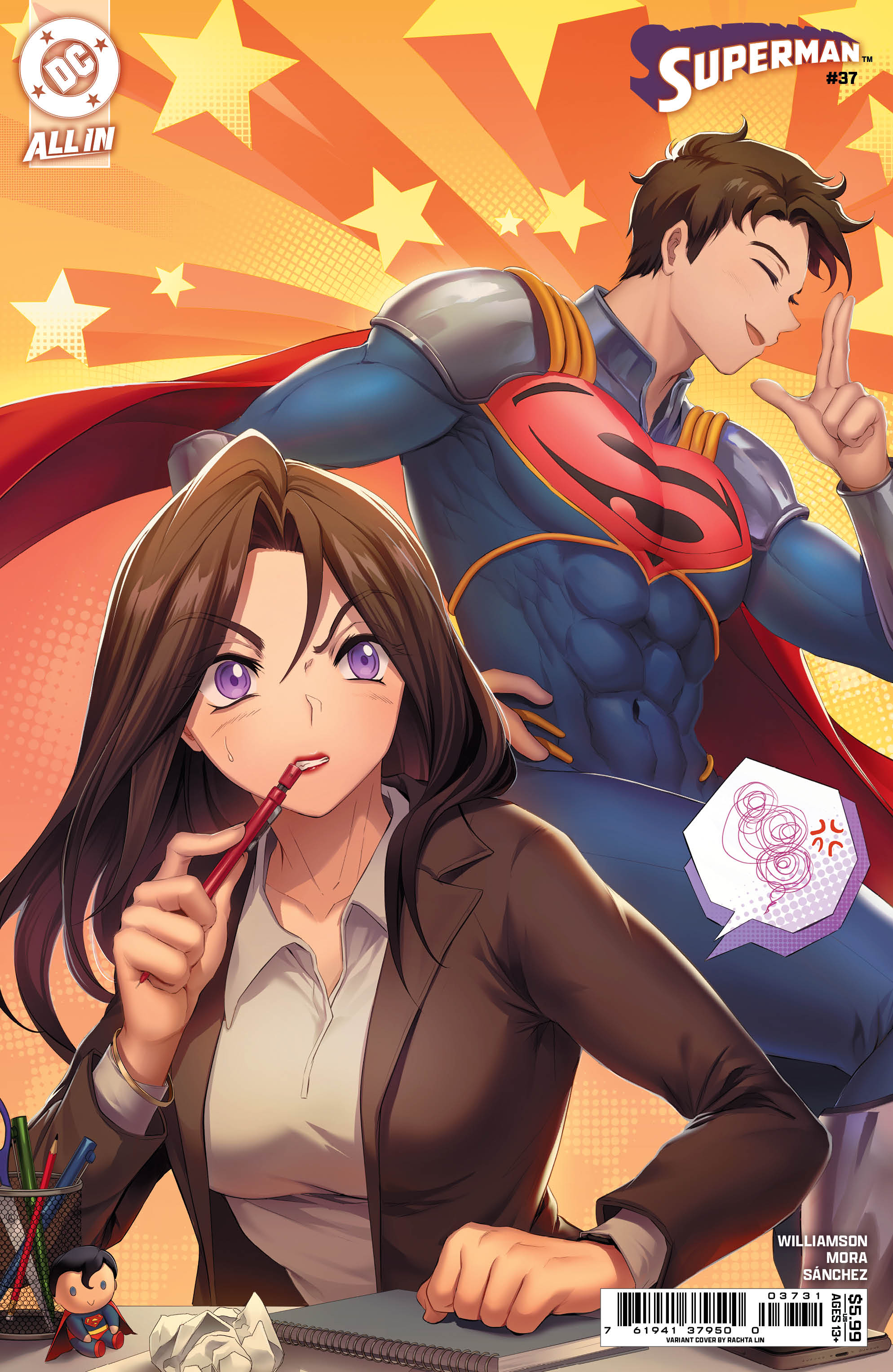 SUPERMAN #37 CVR C RACHTA LIN CARD STOCK VAR (THE REIGN OF THE