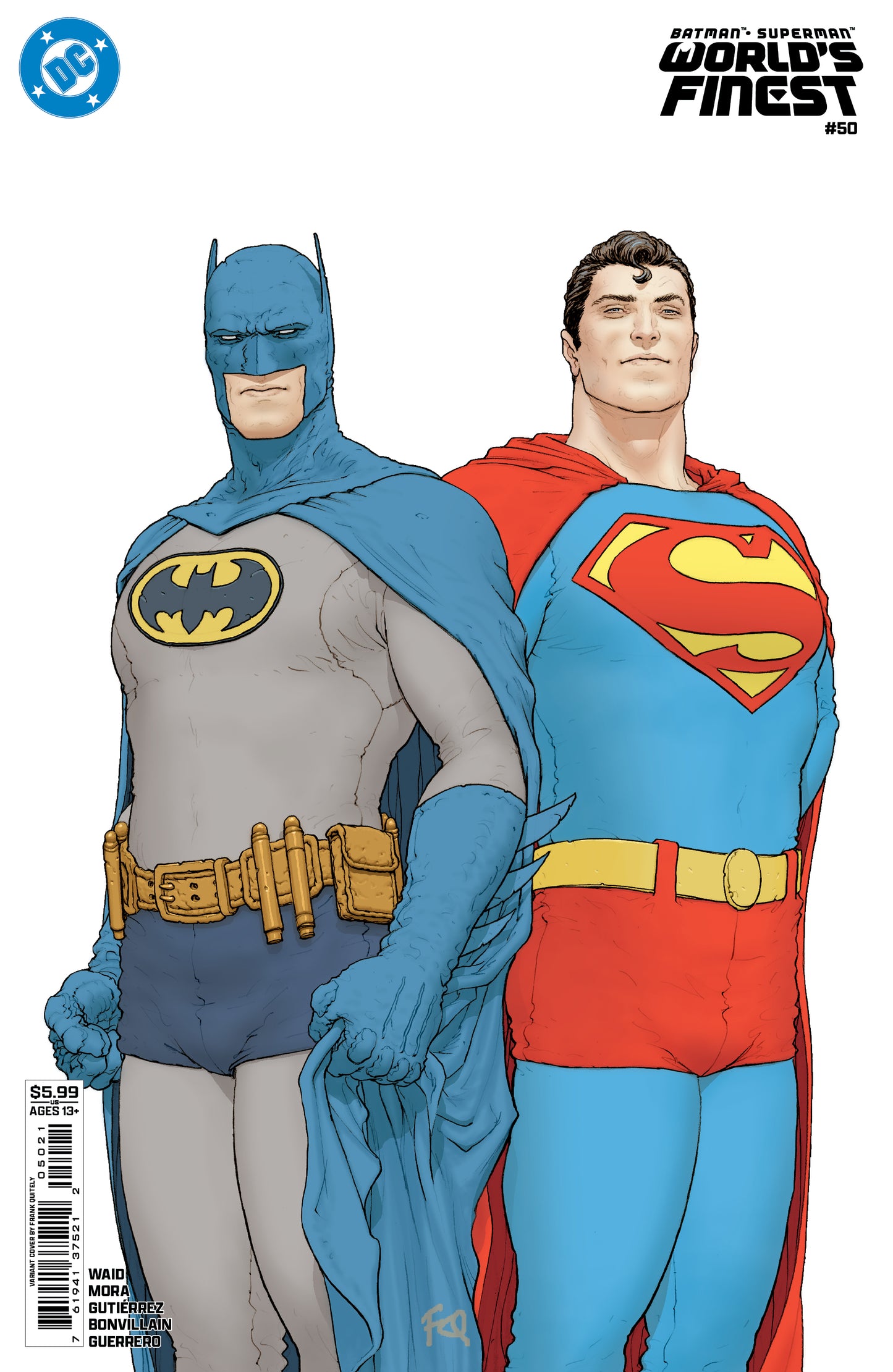 BATMAN SUPERMAN WORLDS FINEST #50 CVR B FRANK QUITELY CARD STOCK VARIANT