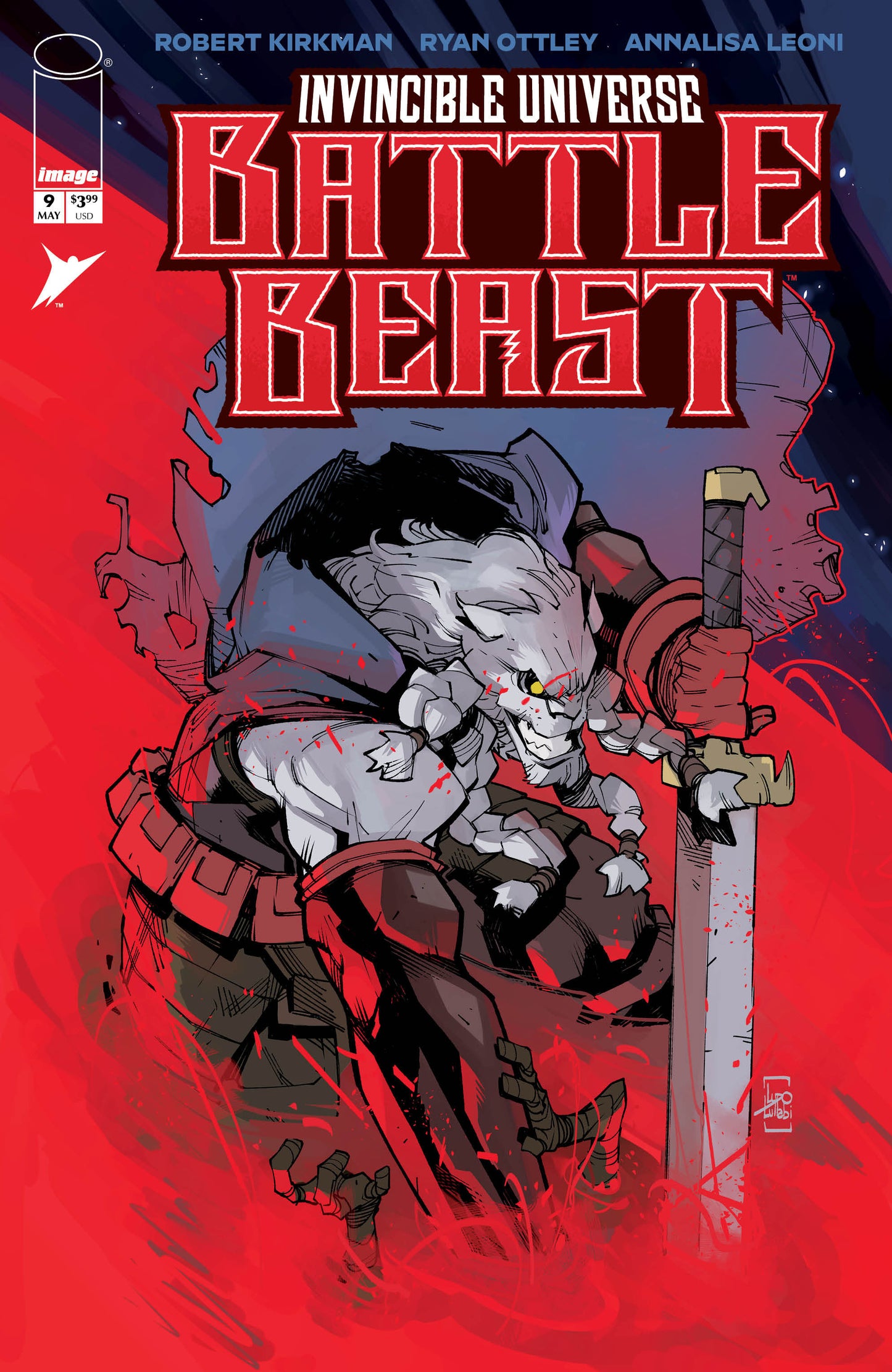 INVINCIBLE UNIVERSE BATTLE BEAST #9 CVR D INC 1:25 LUDO LULLABI VAR
