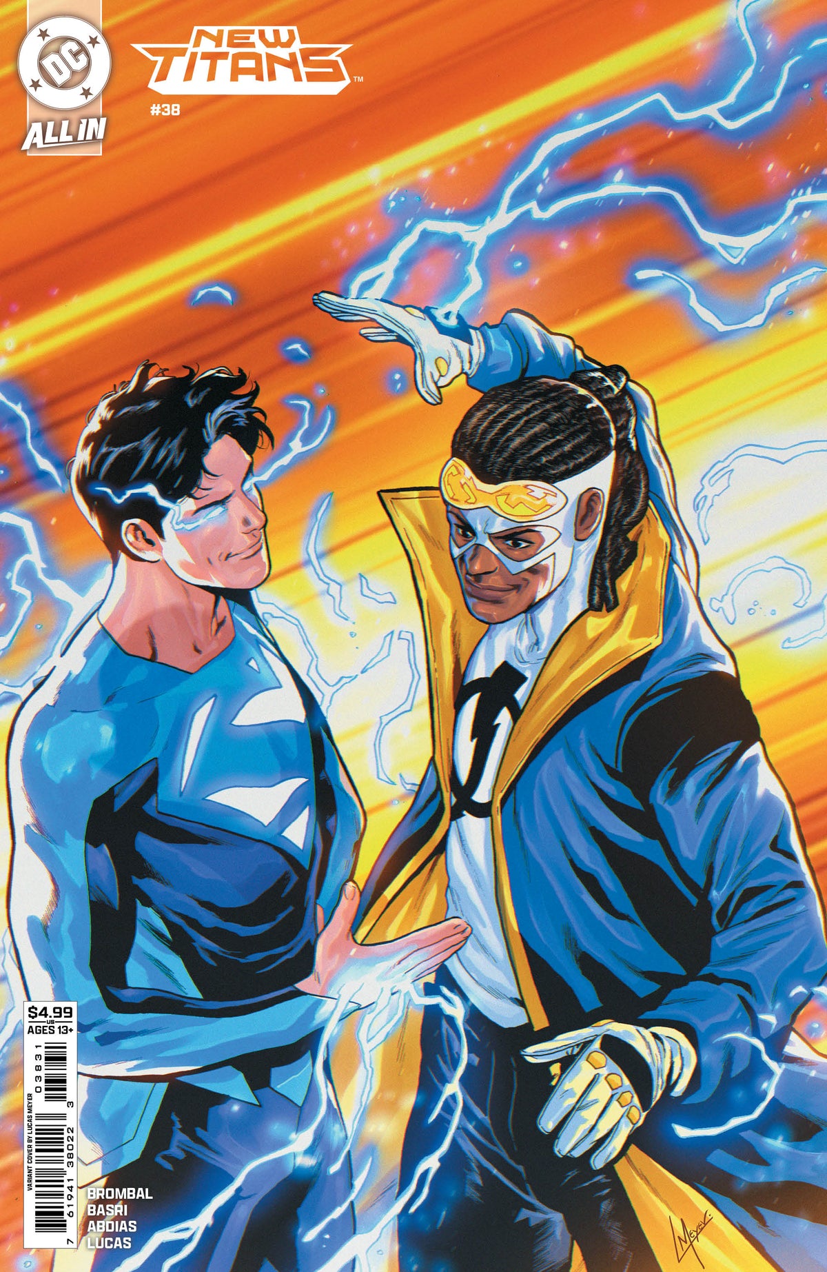 NEW TITANS #38 COVER C LUCAS MEYER CARD STOCK VARIANT