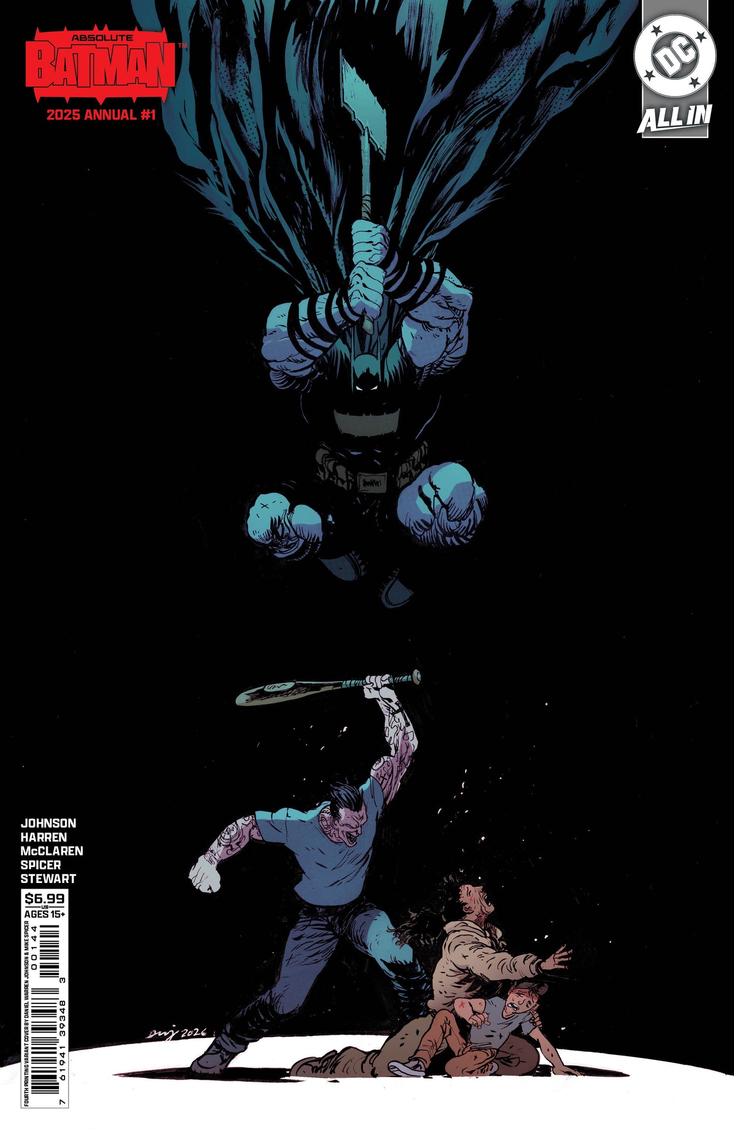 ABSOLUTE BATMAN 2025 ANNUAL #1 (ONE SHOT) - (4TH PRINTING) - COVER B DANIEL WARREN JOHNSON CARD STOCK VARIANT