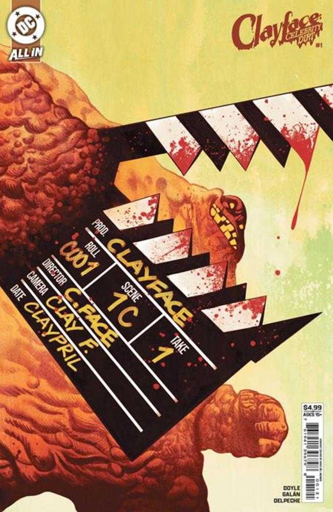 CLAYFACE CELEBRITY DIRT #1 (OF 6) COVER B MIKE DEL MUNDO CARD STOCK VARIANT (Expected in Stock 7/8/2026)