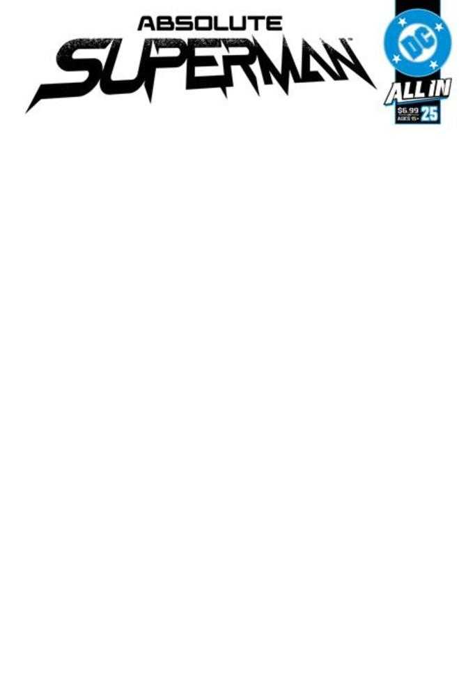 ABSOLUTE SUPERMAN #25 COVER E BLANK CARD STOCK VARIANT (Expected in Stock 11/4/26)