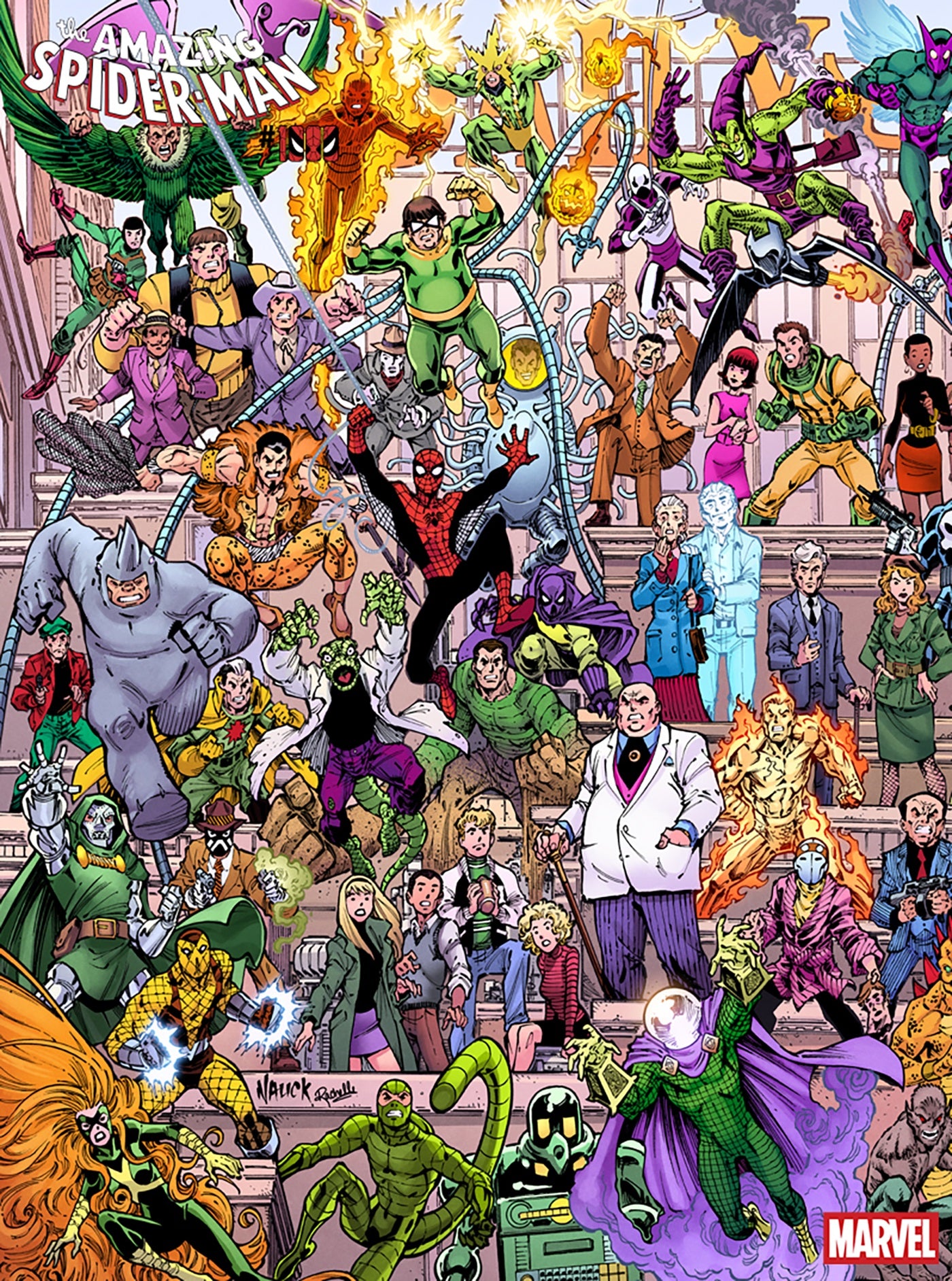 AMAZING SPIDER-MAN #1000 TODD NAUCK 4-PART CONNECTING LEGACY VARIANT (Expected in Stock 9/30/2026)