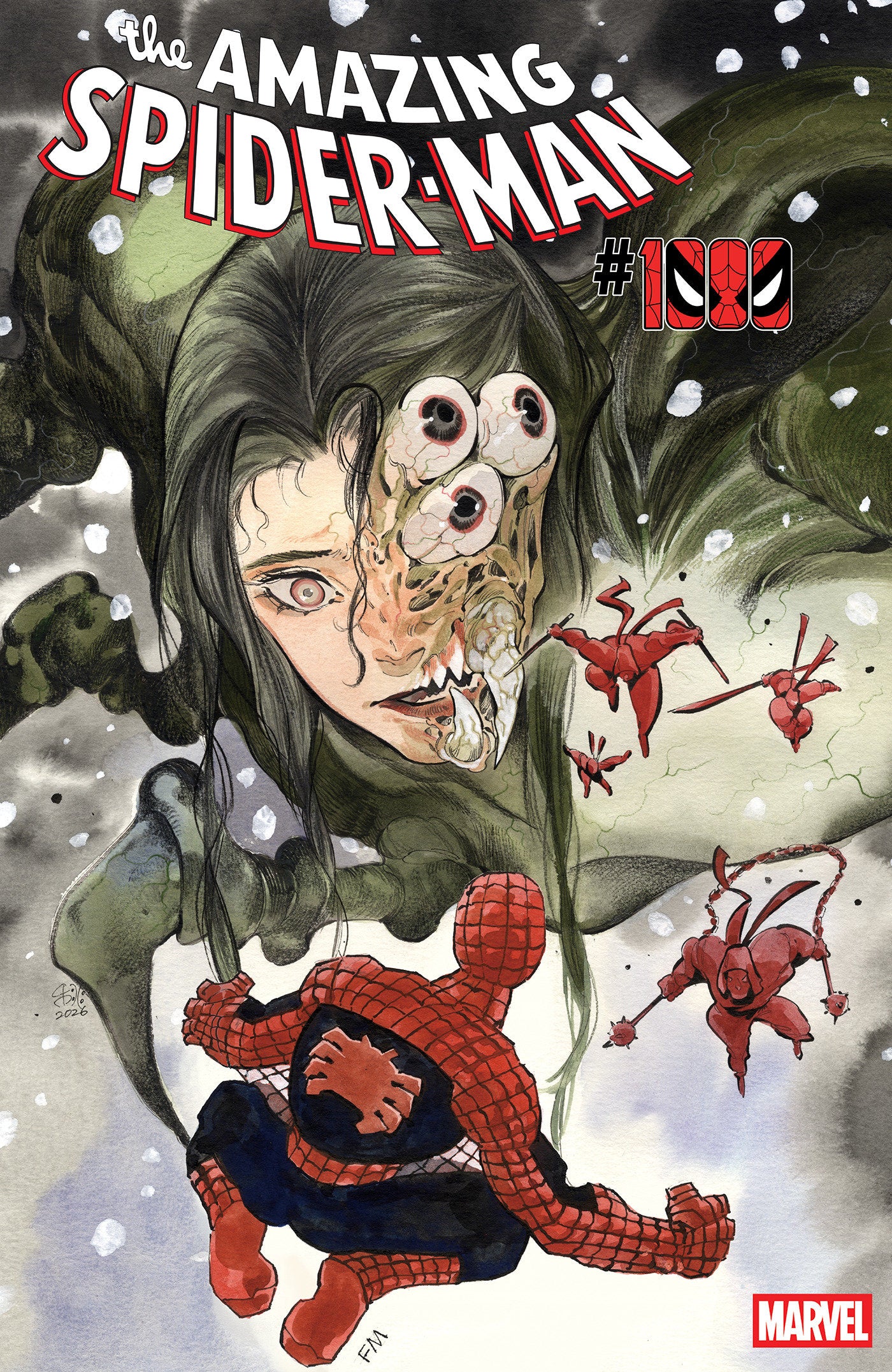 AMAZING SPIDER-MAN #1000 PEACH MOMOKO & FRANK MILLER VARIANT (Expected in Stock 9/16/2026)