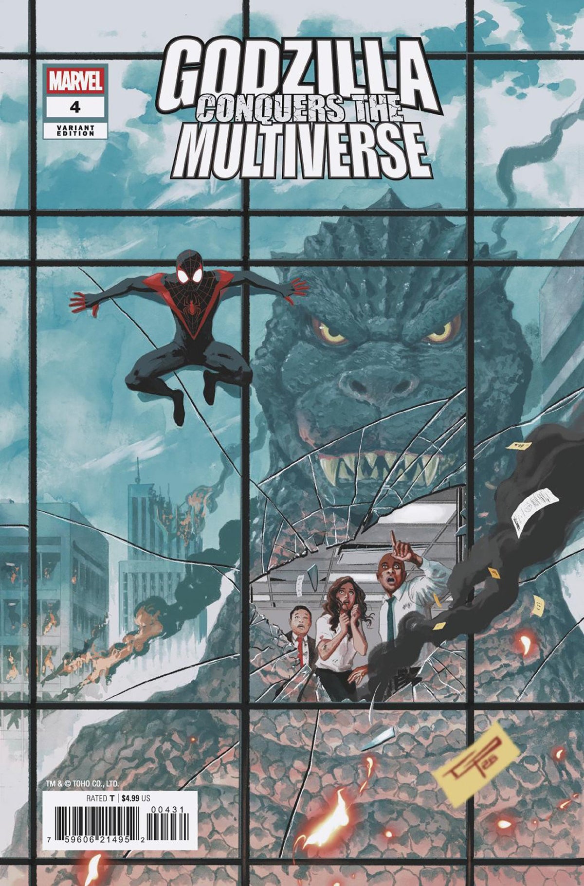 GODZILLA CONQUERS THE MULTIVERSE #4 GERMAN PERALTA VARIANT (Expected in Stock 10/28/26)