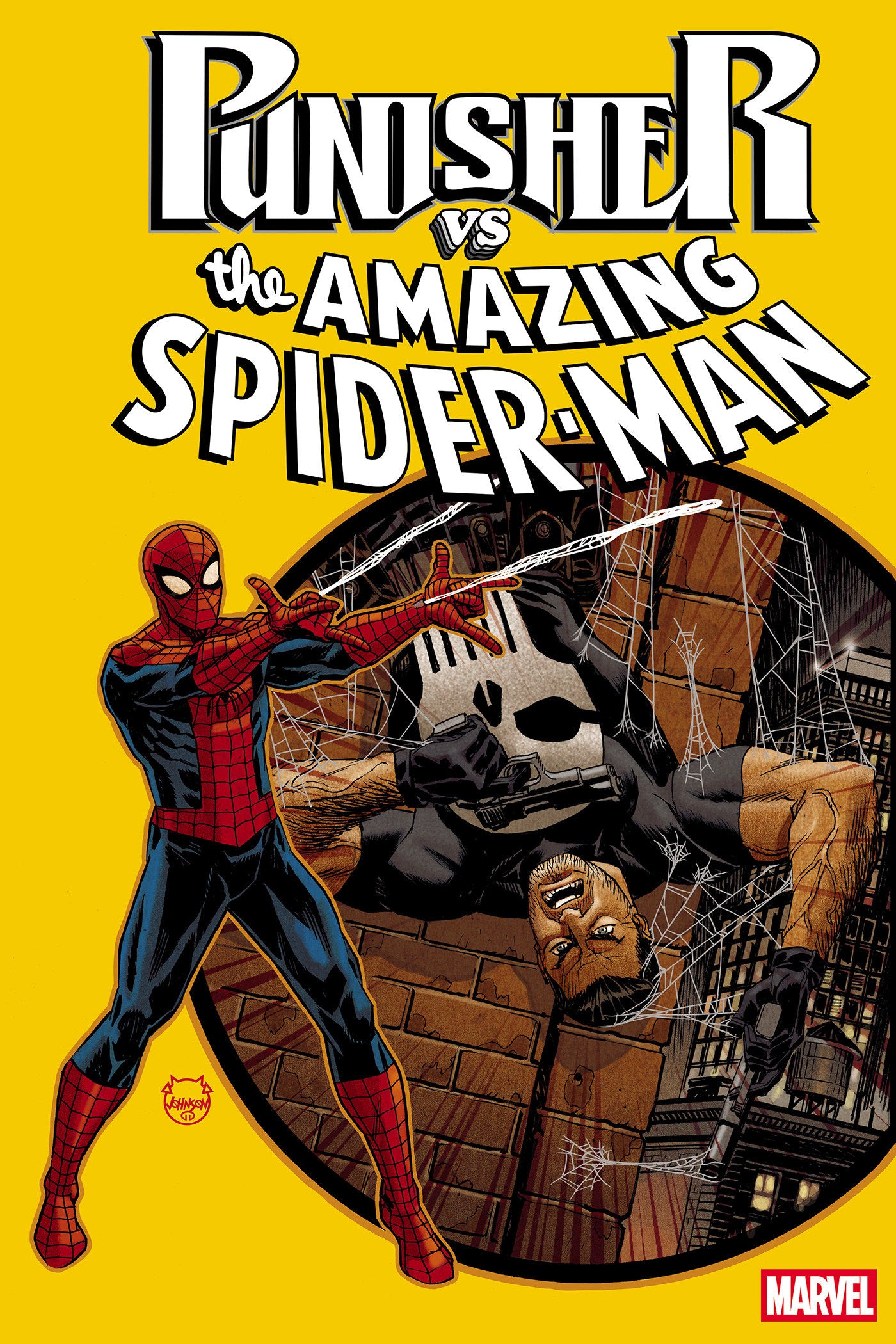 その他 the punisher vs spiderman PUNISHER VS. SPIDER-MAN #1 DAVE JOHNSON FOIL VARIANT – Variant Comics