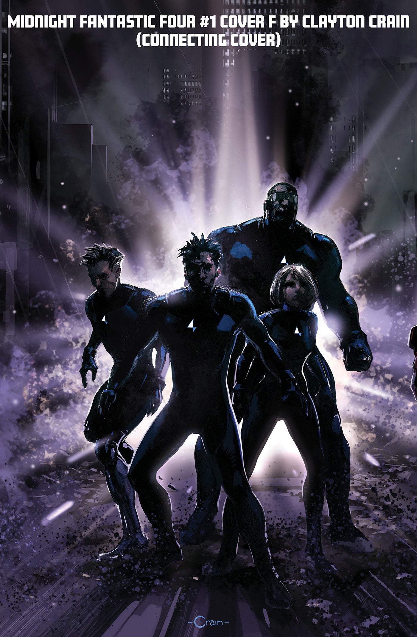 MIDNIGHT FANTASTIC FOUR #1 COVER F CLAYTON CRAIN 3 PART CONNECTING VARIANT (Expected in Stock 10/7/26)