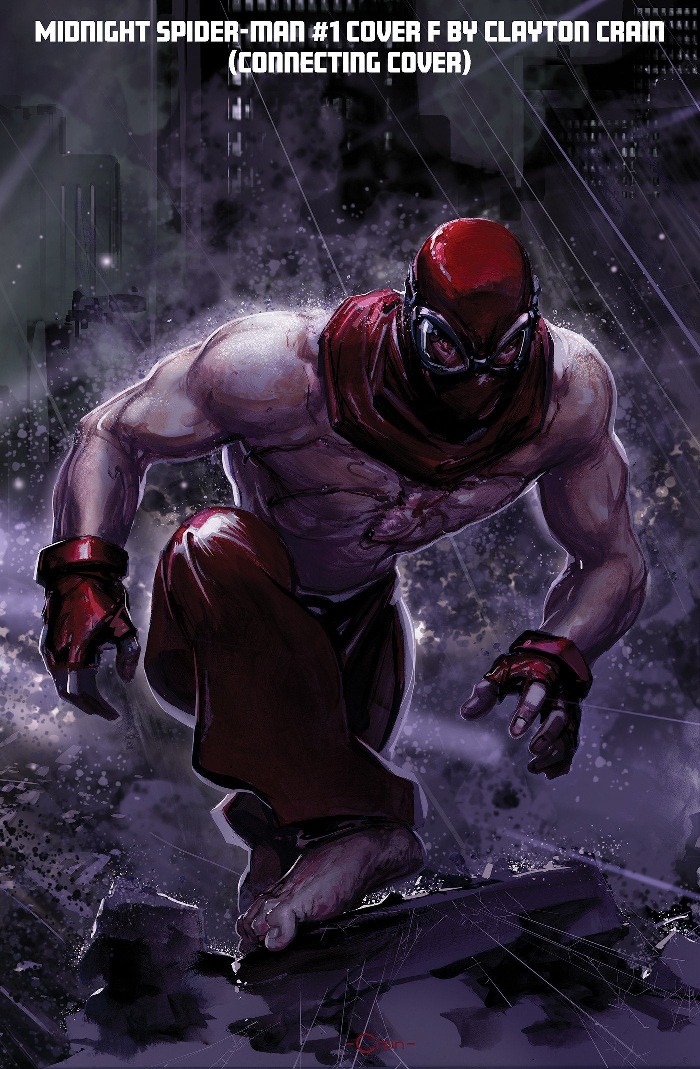MIDNIGHT SPIDER-MAN #1 COVER F CLAYTON CRAIN 3 PART CONNECTING VARIANT (Expected in Stock 10/7/26)