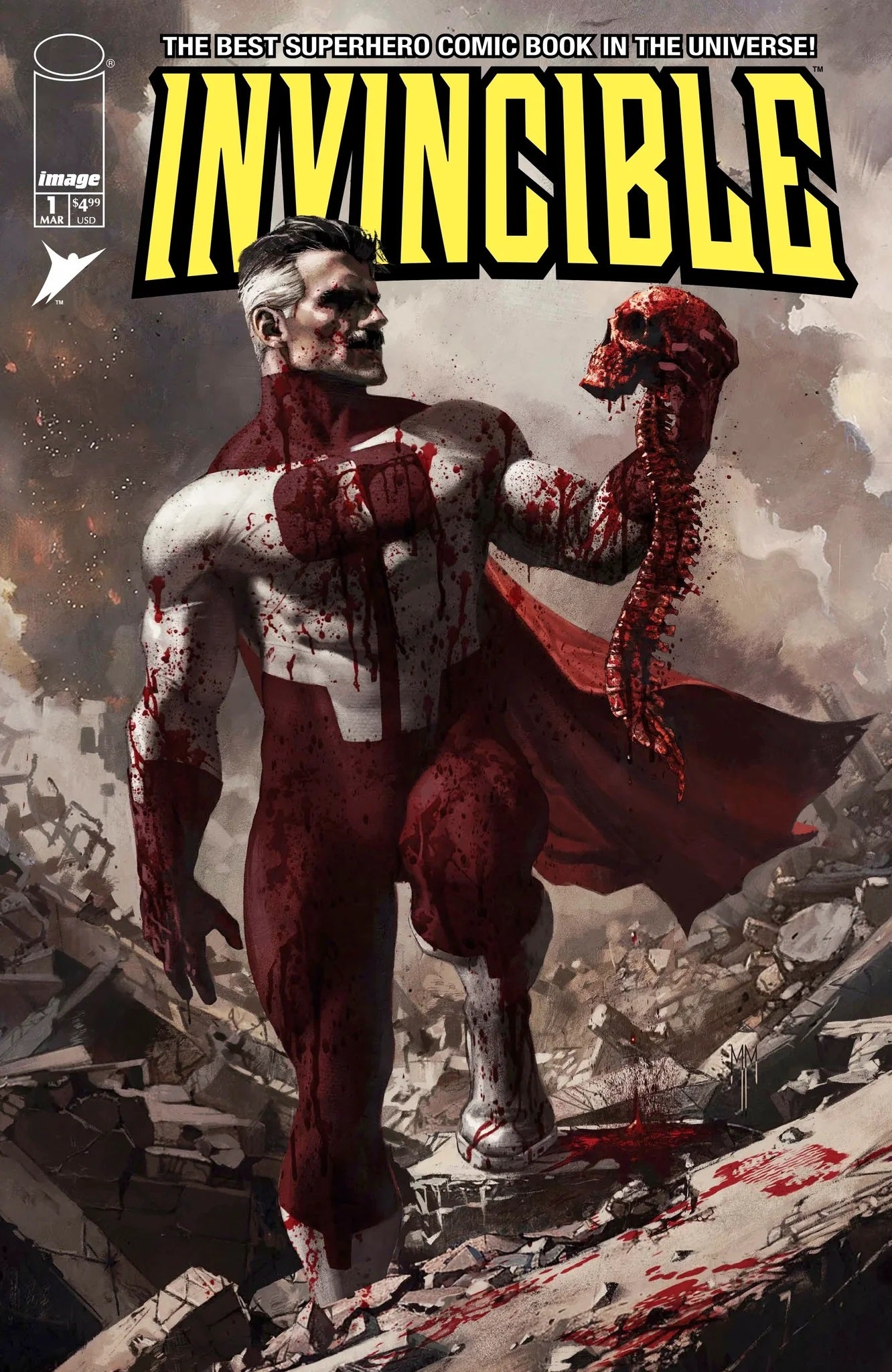 INVINCIBLE #1 REPRINT MARCO MASTRAZZO Omni-Man Card Stock Variant LTD 1500