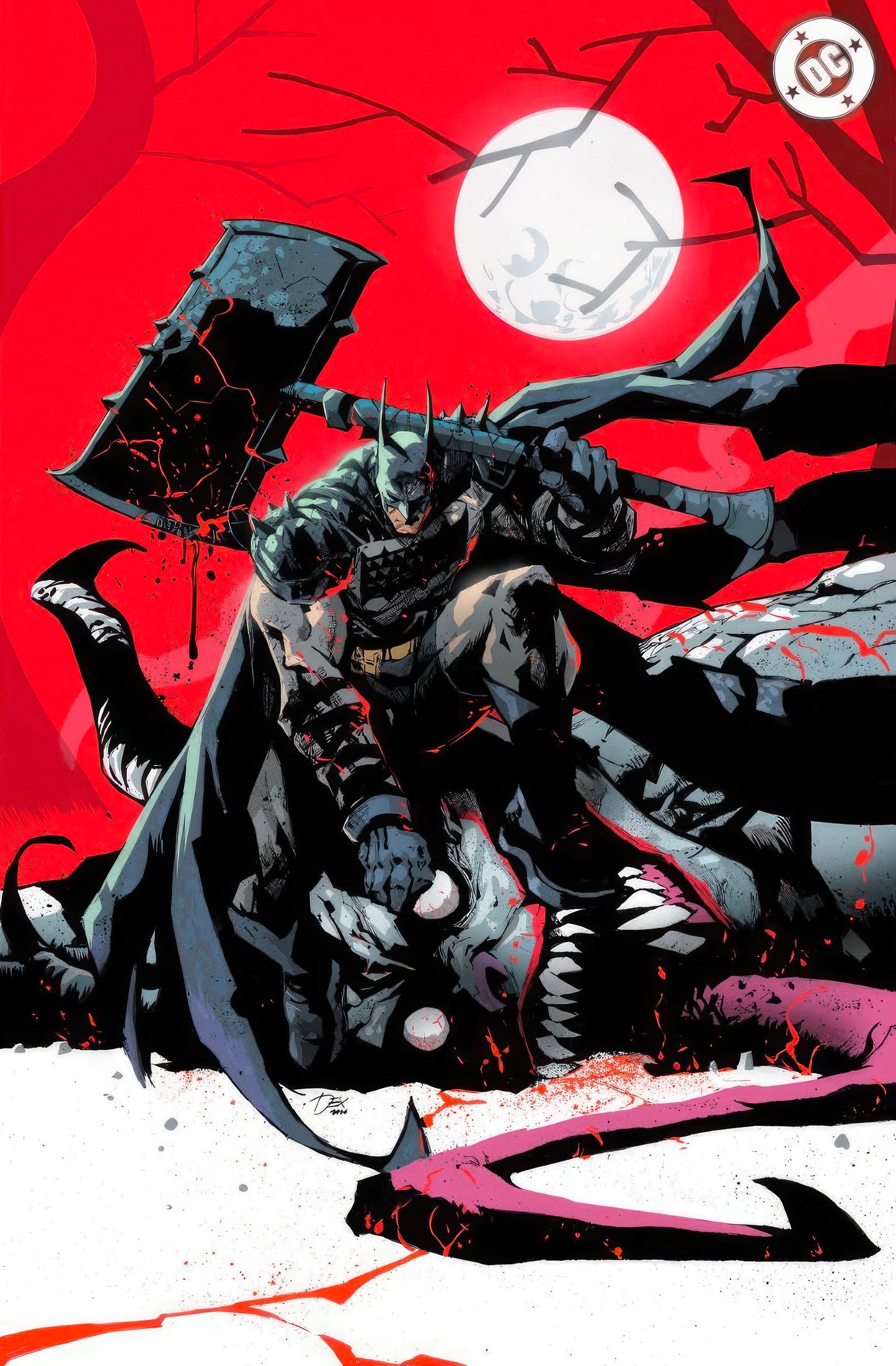 Absolute Batman #18 - Dexter Soy MEGACON Blood Red Virgin Foil Variant - LTD 500 W/COA