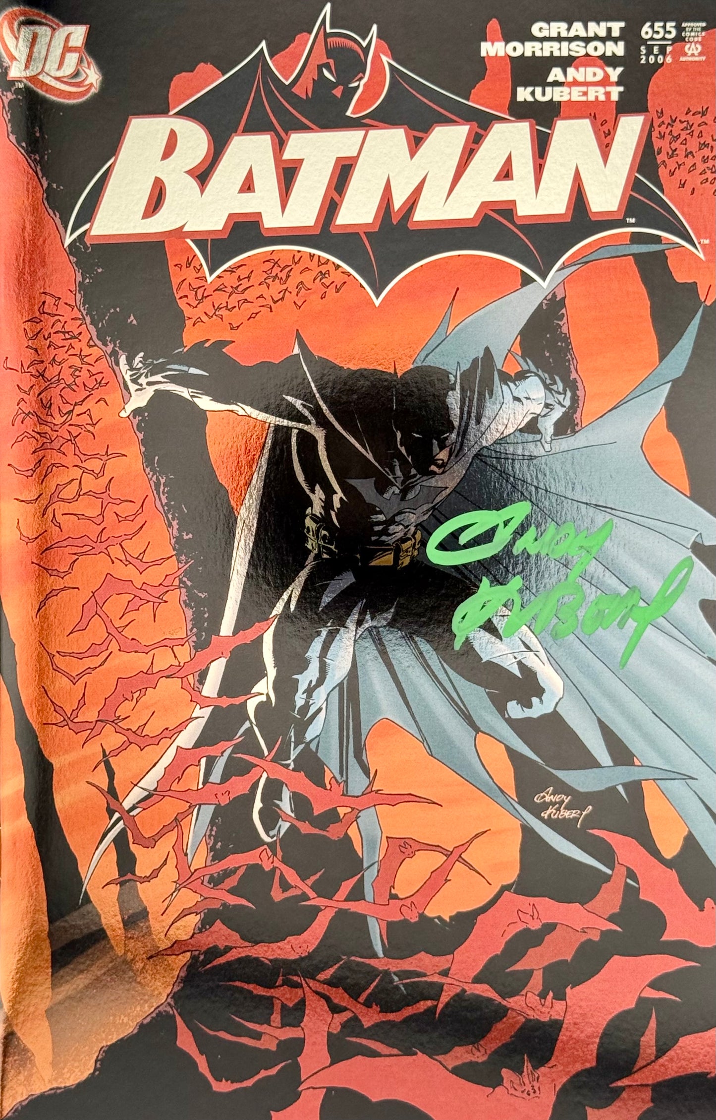 BATMAN #655 FACSIMILE EDITION CVR C - ANDY KUBERT FOIL VAR - SIGNED BY ANDY KUBERT w/COA