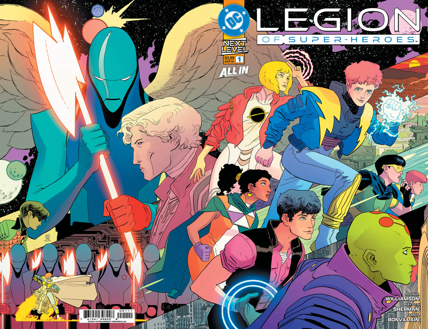 LEGION OF SUPER HEROES #1 COVER A HAYDEN SHERMAN WRAPAROUND (Expected in Stock 9/2/2026)