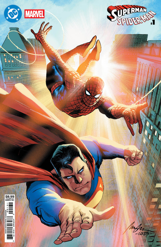 DC MARVEL SUPERMAN SPIDER-MAN #1 (ONE SHOT) CVR C RAFAEL ALBUQUERQUE CARD STOCK VAR