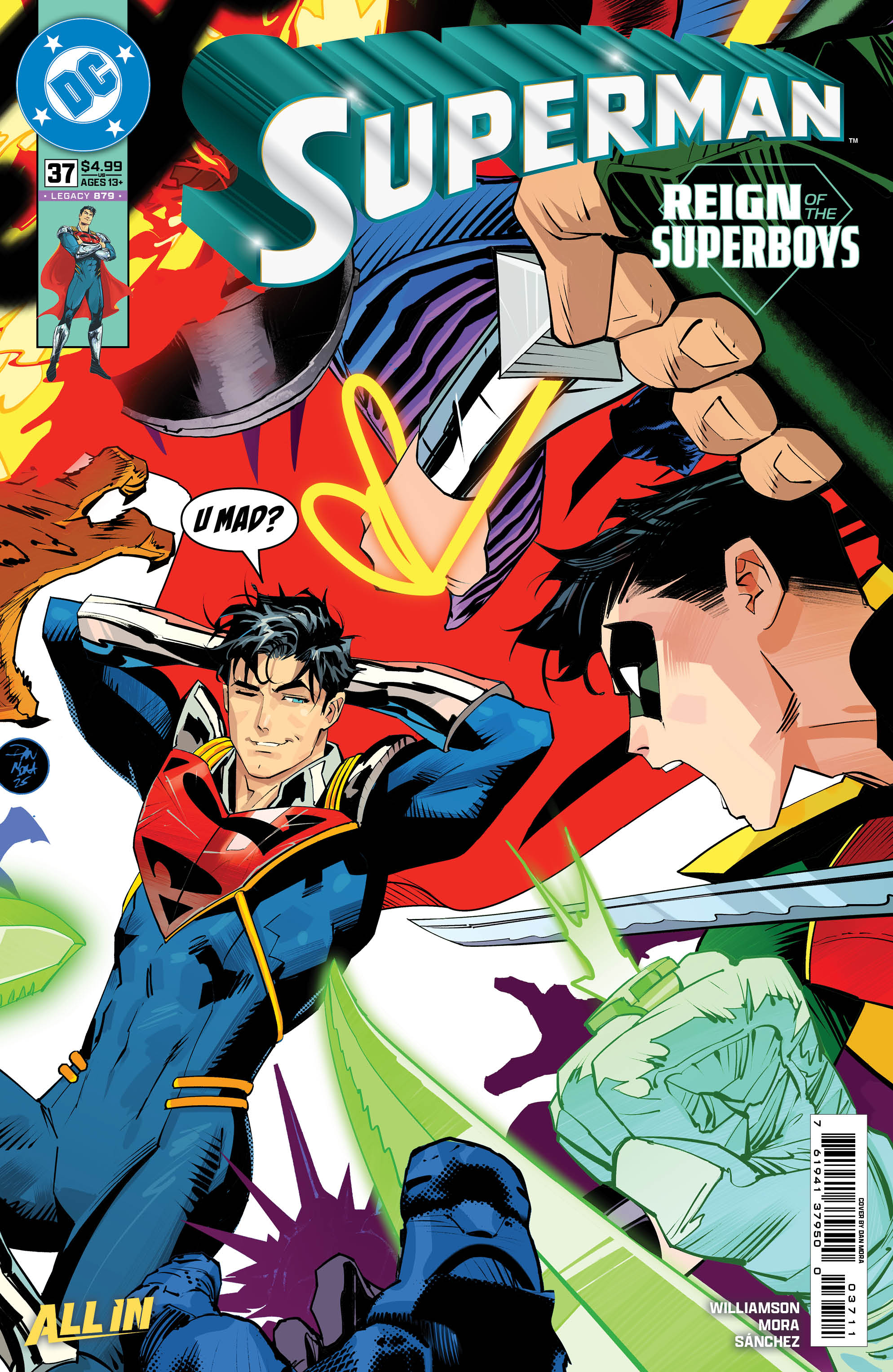 SUPERMAN #37 CVR A DAN MORA (THE REIGN OF THE SUPERBOYS) – Variant