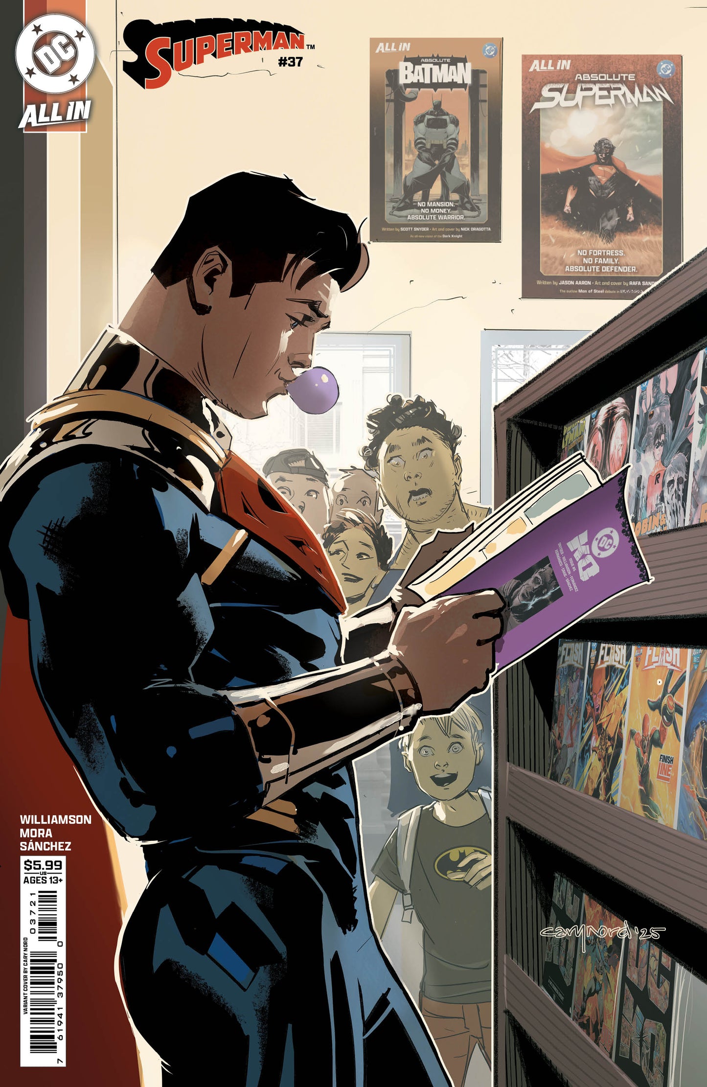 SUPERMAN #37 CVR B CARY NORD CARD STOCK VAR (THE REIGN OF THE SUPERBOYS)