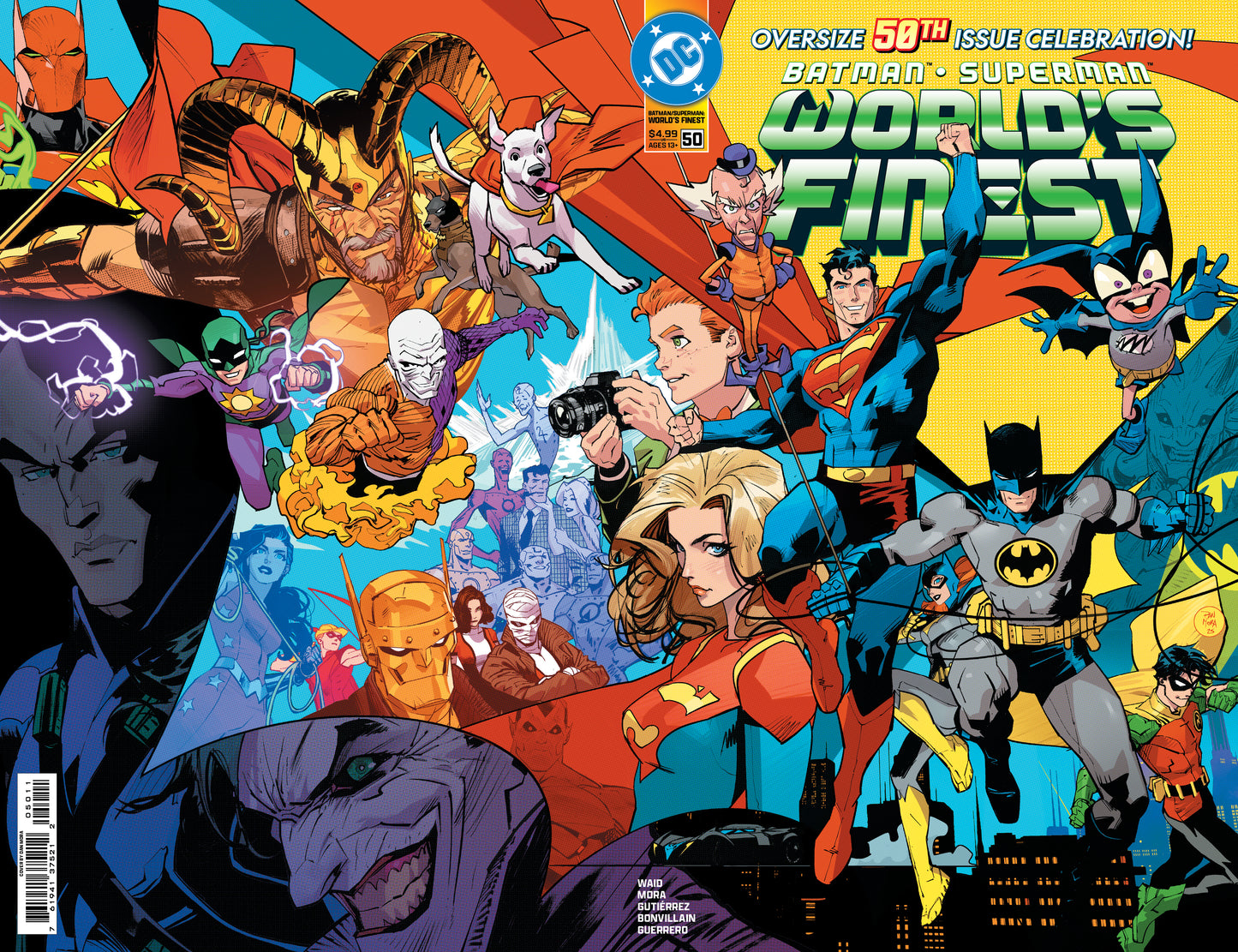 BATMAN SUPERMAN WORLDS FINEST #50 CVR A DAN MORA WRAPAROUND