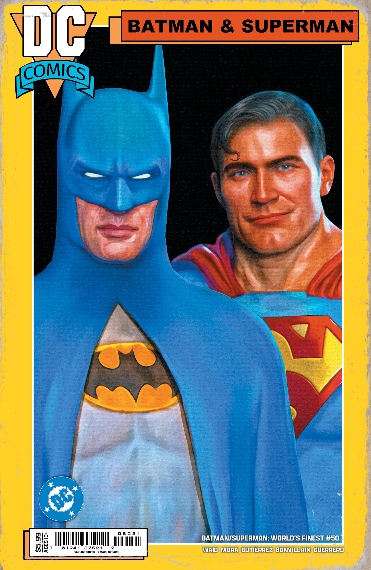 BATMAN SUPERMAN WORLDS FINEST #50 CVR C MARK SPEARS CARD STOCK VARIANT