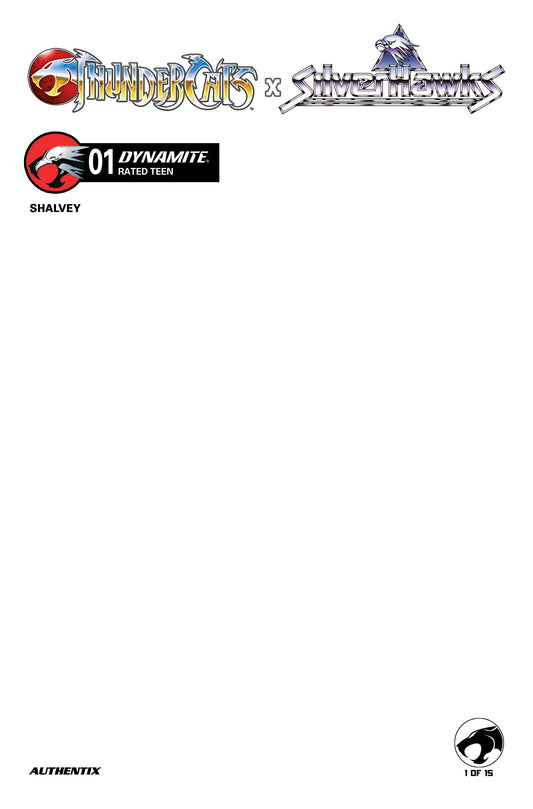 THUNDERCATS X SILVERHAWKS #1 CVR F BLANK AUTHENTIX VARIANT