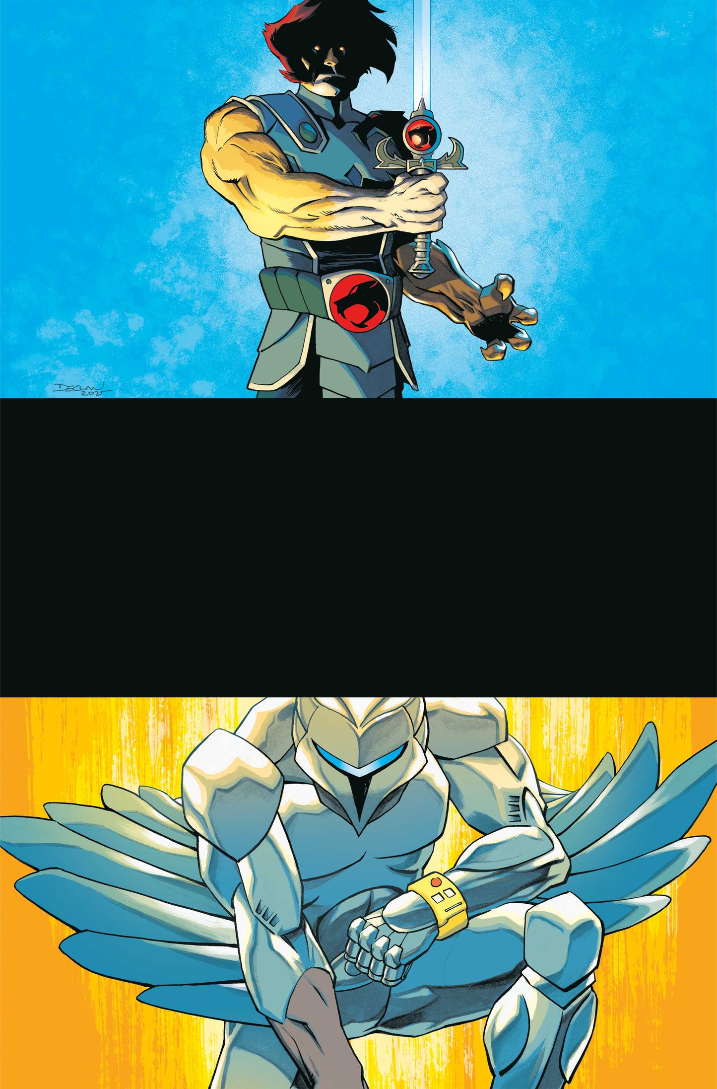 THUNDERCATS X SILVERHAWKS #1 CVR P INC 1:45 DECLAN SHALVEY VIRGIN VARIANT