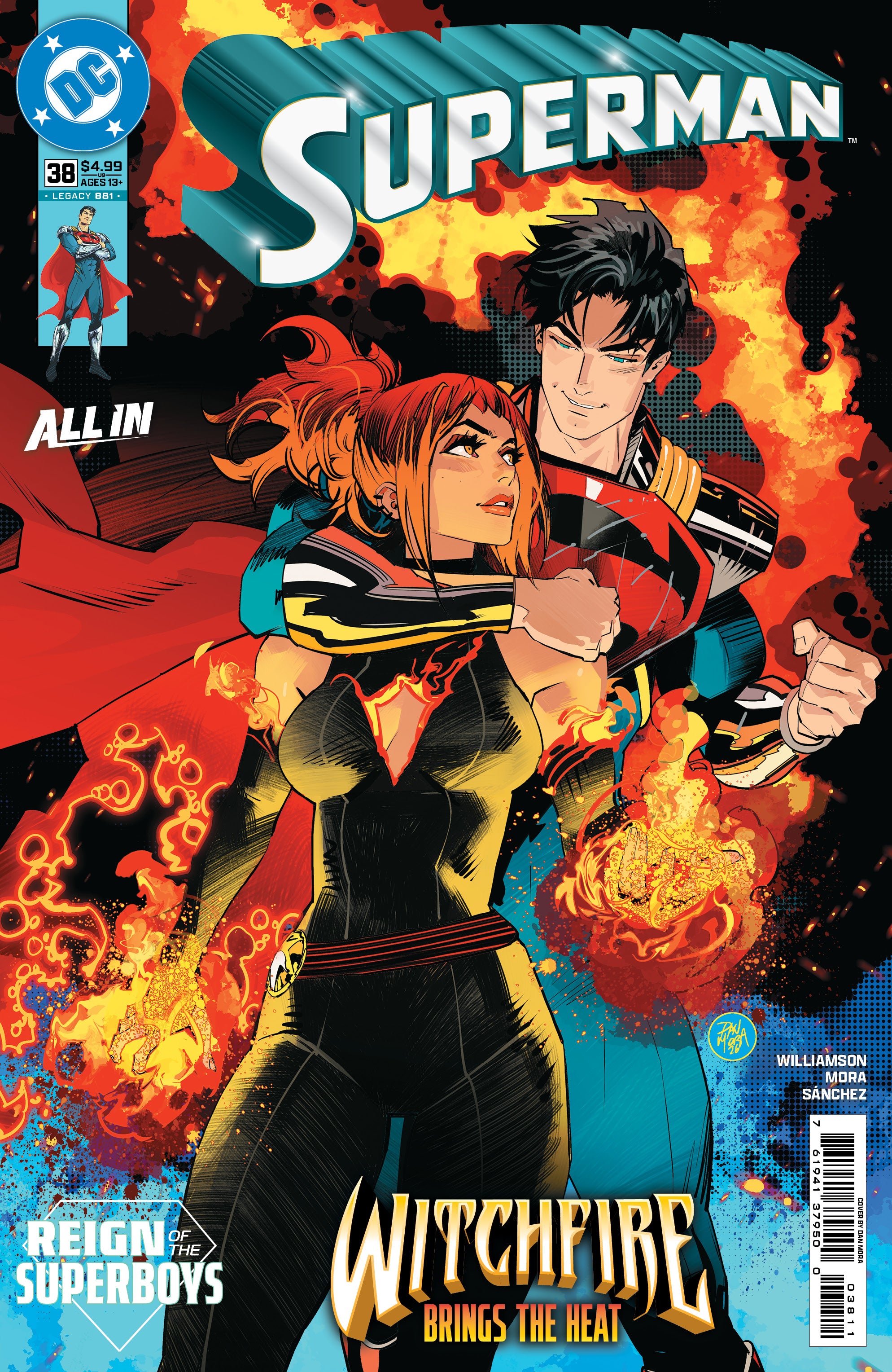 SUPERMAN #38 CVR A DAN MORA (THE REIGN OF THE SUPERBOYS) – Variant