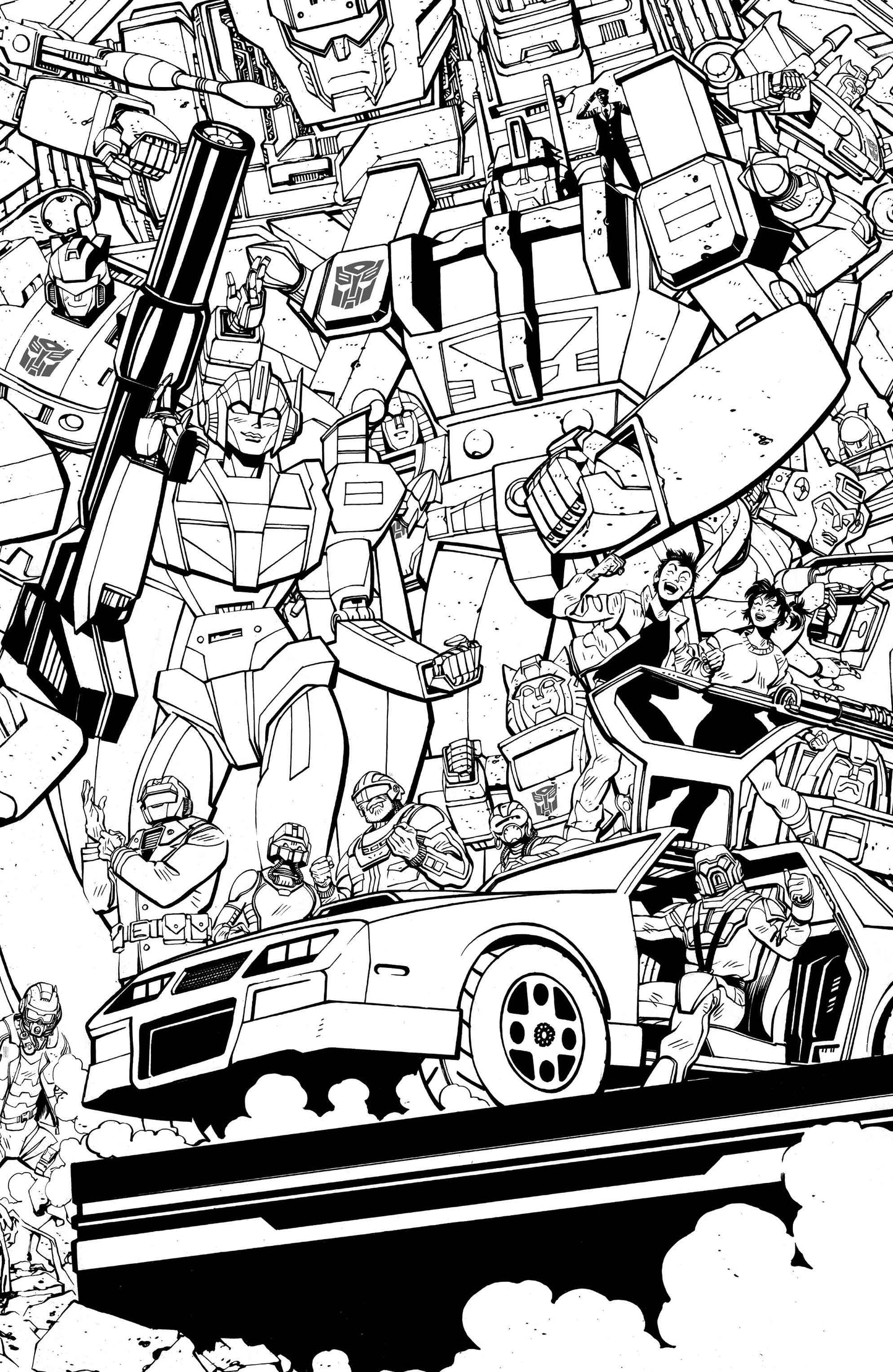 MASK #1 CVR F TOM REILLY ENERGON UNIVERSE THIRD ANNIVERSARY B&W CONNECTING VARIANT