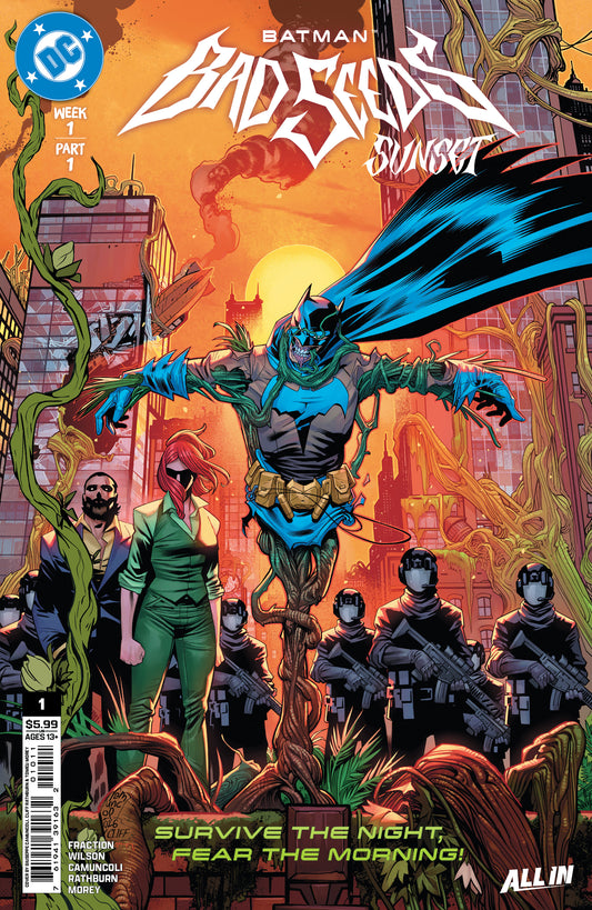 BATMAN BAD SEEDS SUNSET #1 (ONE SHOT) COVER A GIUSEPPE CAMUNCOLI & CLIFF RATHBURN (Expected in Stock 8/26/26)