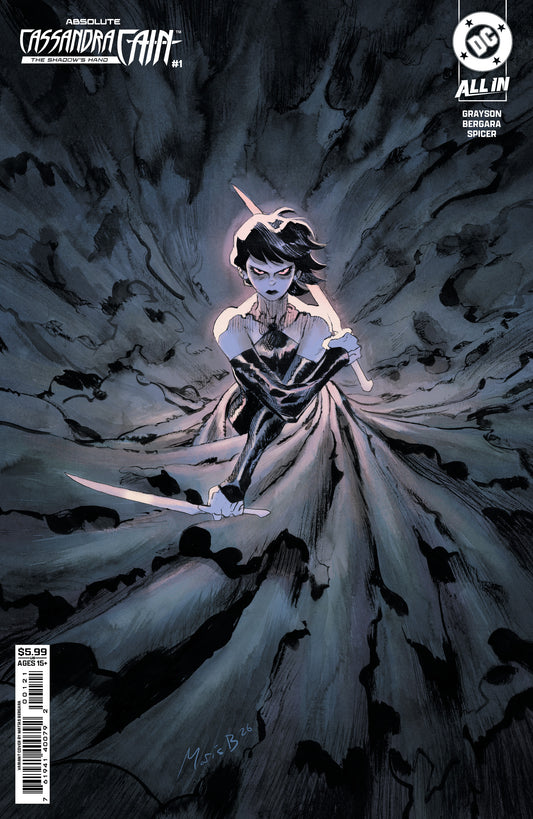 ABSOLUTE CASSANDRA CAIN THE SHADOWS HAND #1 (ONE SHOT) COVER B MATIAS BERGARA CARD STOCK VARIANT (Expected in Stock 9/16/26)