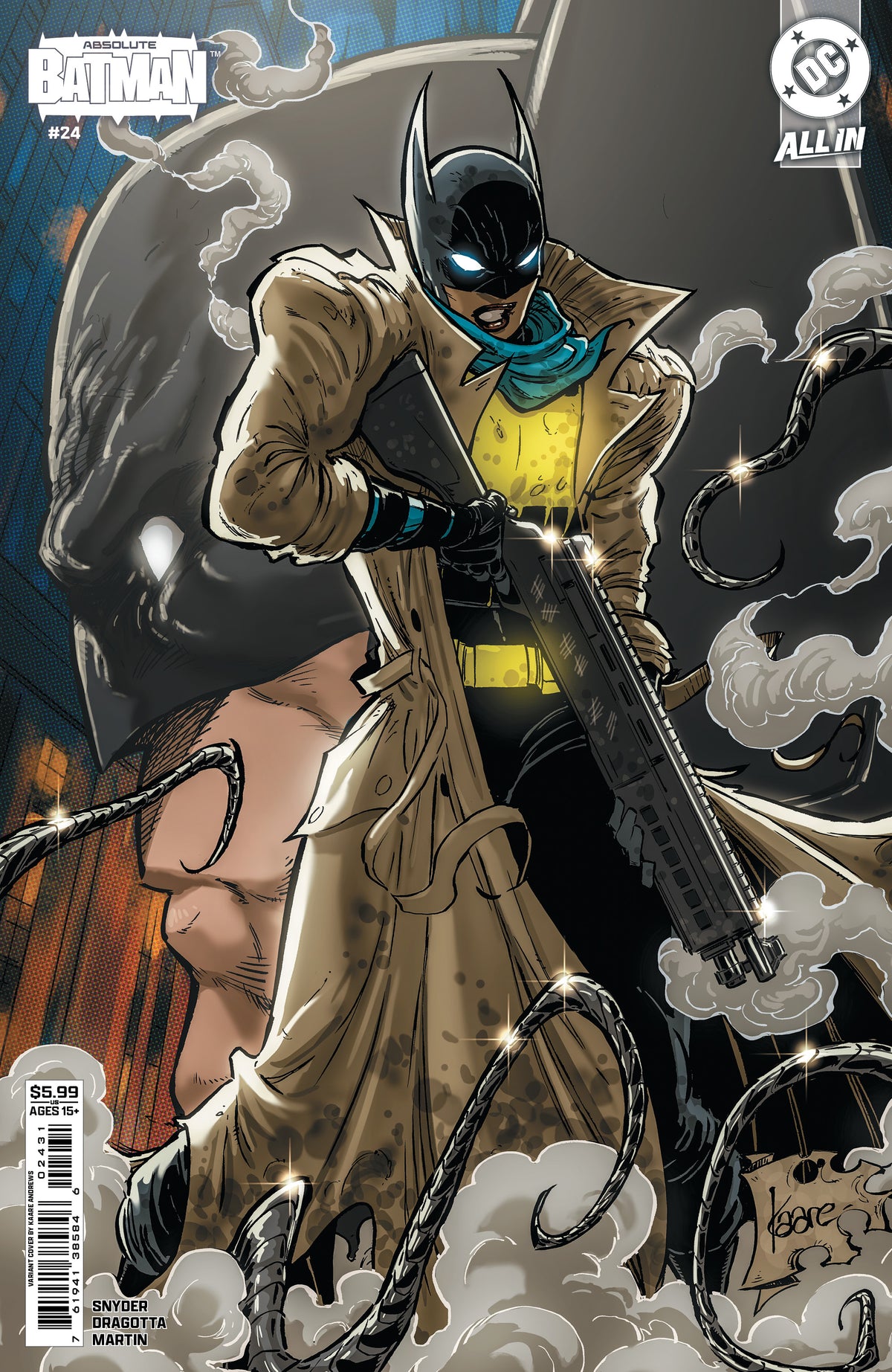 ABSOLUTE BATMAN #24 COVER C KAARE ANDREWS CARD STOCK VARIANT (Expected in Stock 9/23/2026)