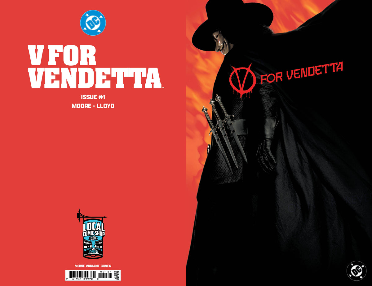 V FOR VENDETTA #1 FACSIMILE EDITION COVER B MOVIE CARD STOCK VARIANT (MATURE)