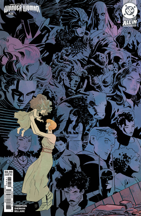 ABSOLUTE WONDER WOMAN #25 COVER H HAYDEN SHERMAN LEFT CONNECTING CARD STOCK VARIANT (Expected in Stock 10/28/26)