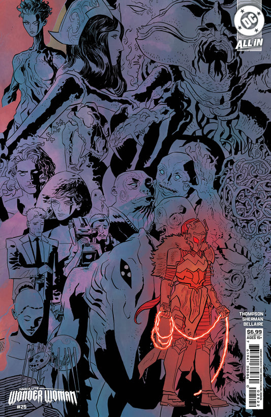 ABSOLUTE WONDER WOMAN #25 COVER J HAYDEN SHERMAN RIGHT CONNECTING CARD STOCK VARIANT (Expected in Stock 10/28/26)