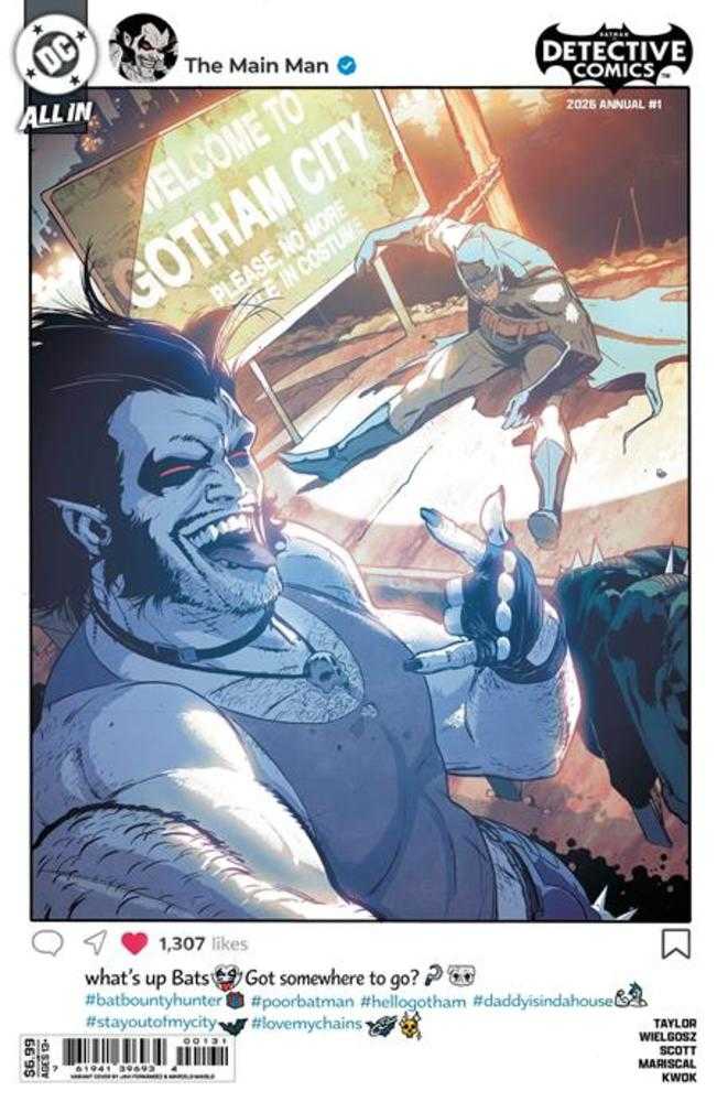 DETECTIVE COMICS 2026 ANNUAL #1 (ONE SHOT) COVER C JAVIER FERNANDEZ CARD STOCK VARIANT (Expected in Stock 7/29/2026)
