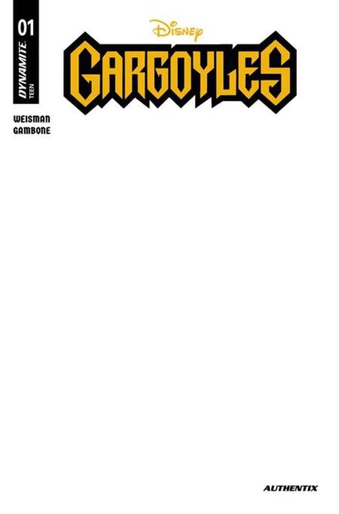 GARGOYLES (2026) #1 COVER E BLANK AUTHENTIX VARIANT