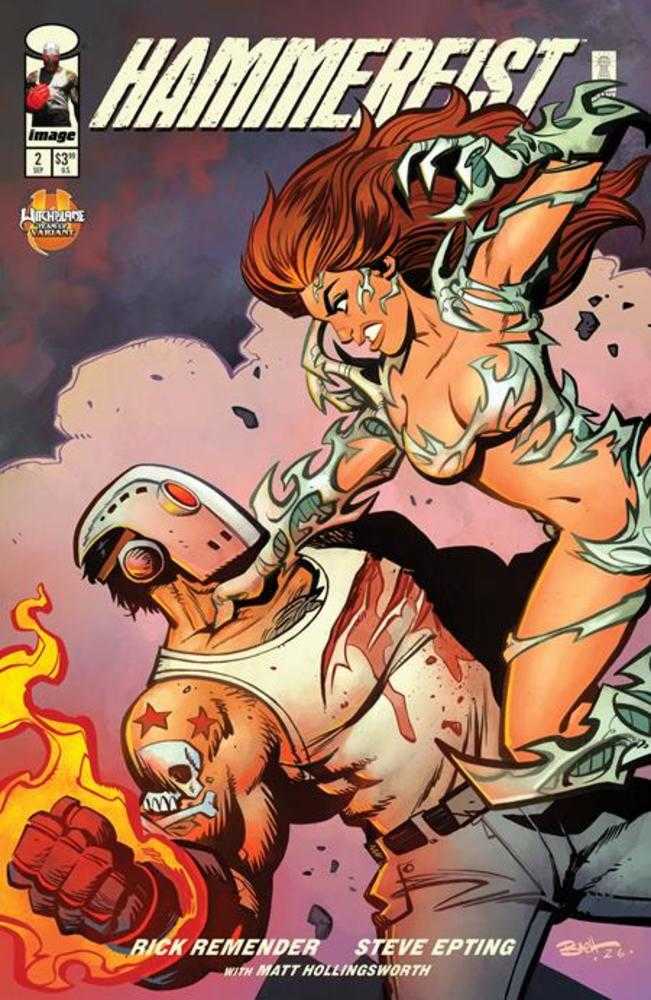 HAMMERFIST #2 COVER C BRETT PARSON WITCHBLADE TEAM UP VARIANT (MATURE)