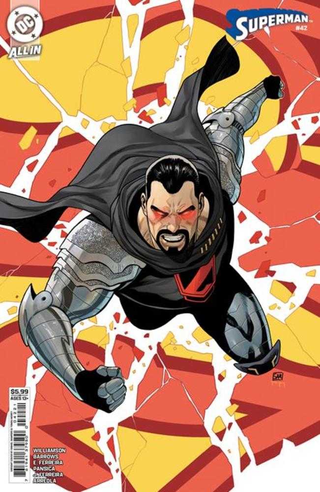 SUPERMAN #42 COVER B DANIEL SAMPERE CARD STOCK VARIANT (KINGDOM OF ZOD) (Expected in Stock 9/23/26)