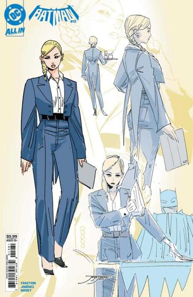 BATMAN #12 COVER G JORGE JIMENEZ VERITY PENNYWORTH DESIGN CARD STOCK VARIANT