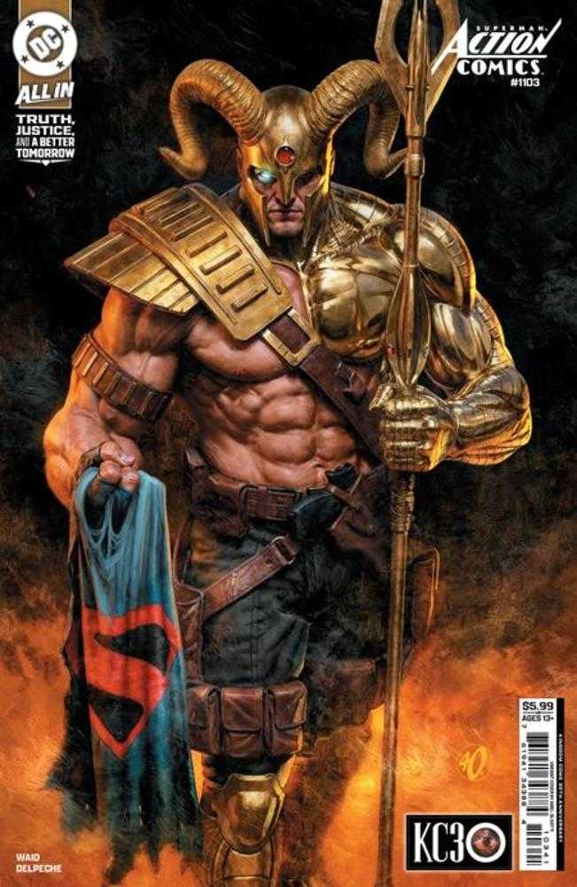 ACTION COMICS #1103 COVER D ARIEL OLIVETTI KINGDOM COME 30 TH ANNIVERSARY CARD STOCK VARIANT (Expected in Stock 10/14/26)