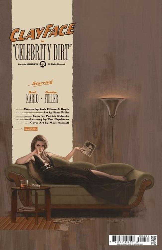 CLAYFACE CELEBRITY DIRT #4 (OF 6) COVER C MARC ASPINALL CARD STOCK VARIANT (Expected in Stock 10/14/26)