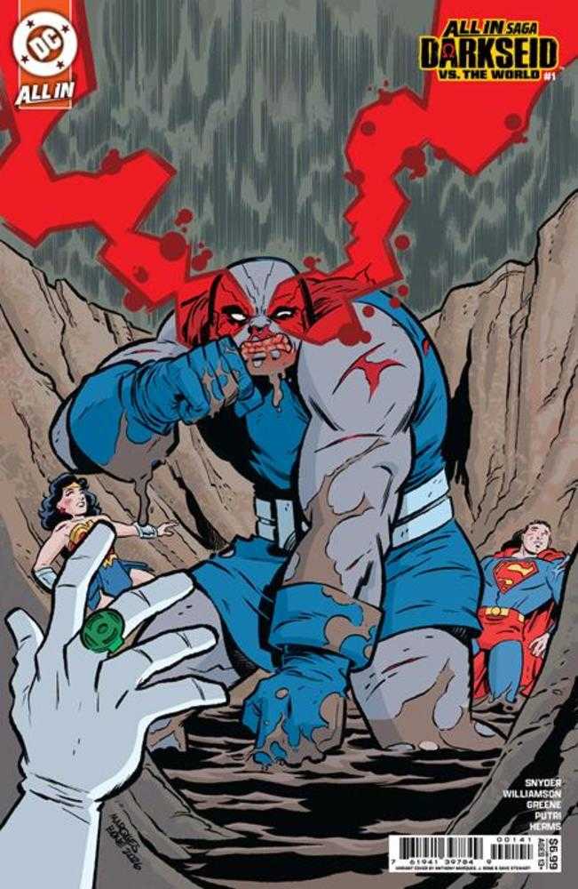 DC ALL IN SAGA DARKSEID VS THE WORLD #1 (ONE SHOT) COVER E JUAN FERREYRA FOIL VARIANT (Expected in Stock 10/28/26)
