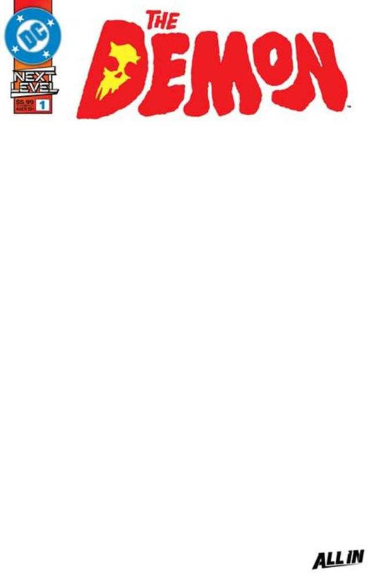 DEMON #1 COVER F BLANK CARD STOCK VARIANT (Expected in Stock 10/7/26)