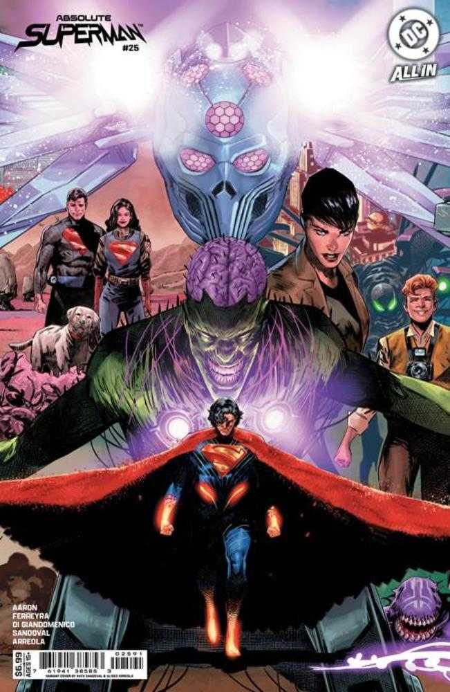 ABSOLUTE SUPERMAN #25 COVER I RAFA SANDOVAL MIDDLE CONNECTING CARD STOCK VARIANT (Expected in Stock 11/4/26)