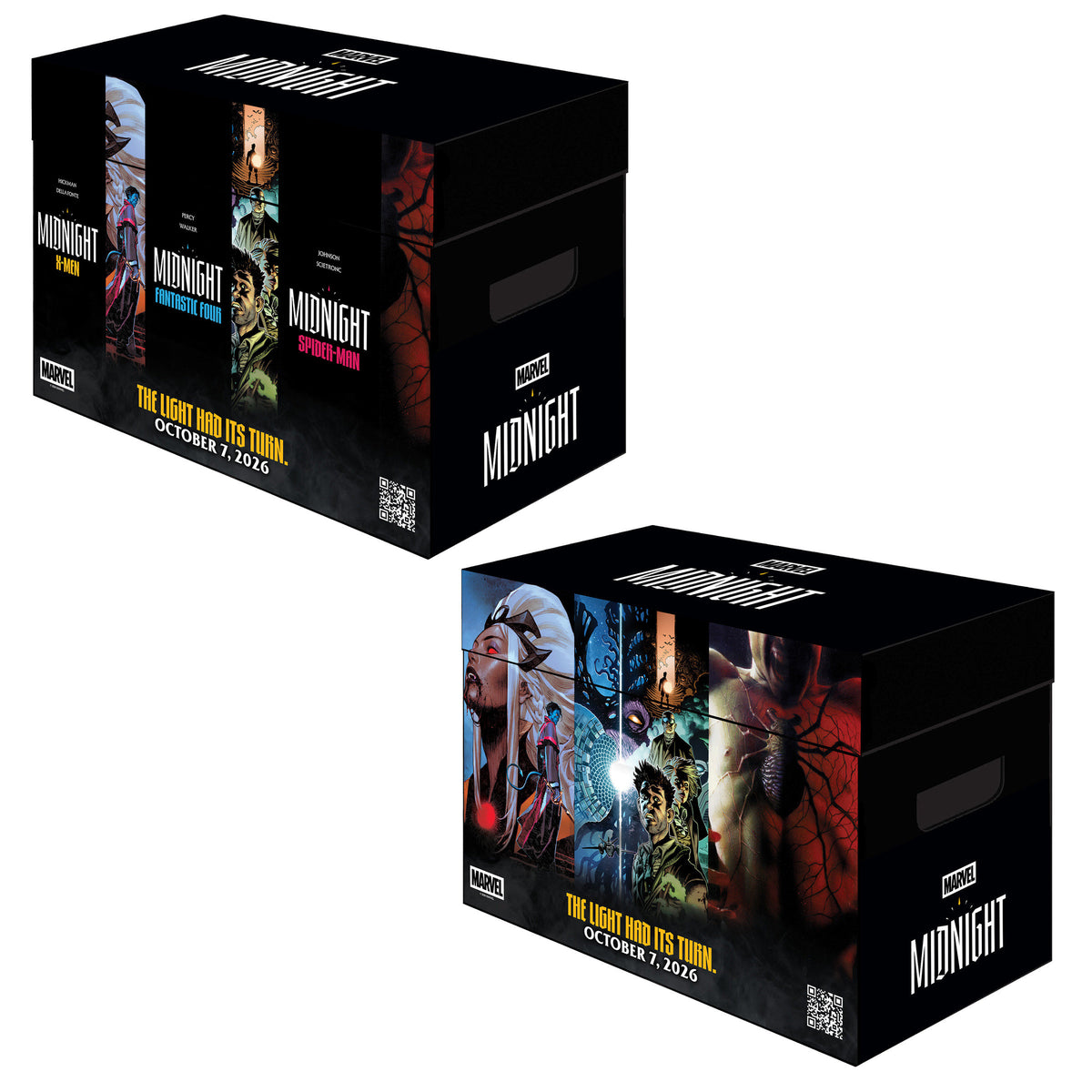 MARVEL GRAPHIC COMIC STORAGE BOX: MIDNIGHT [BUNDLES OF 5]