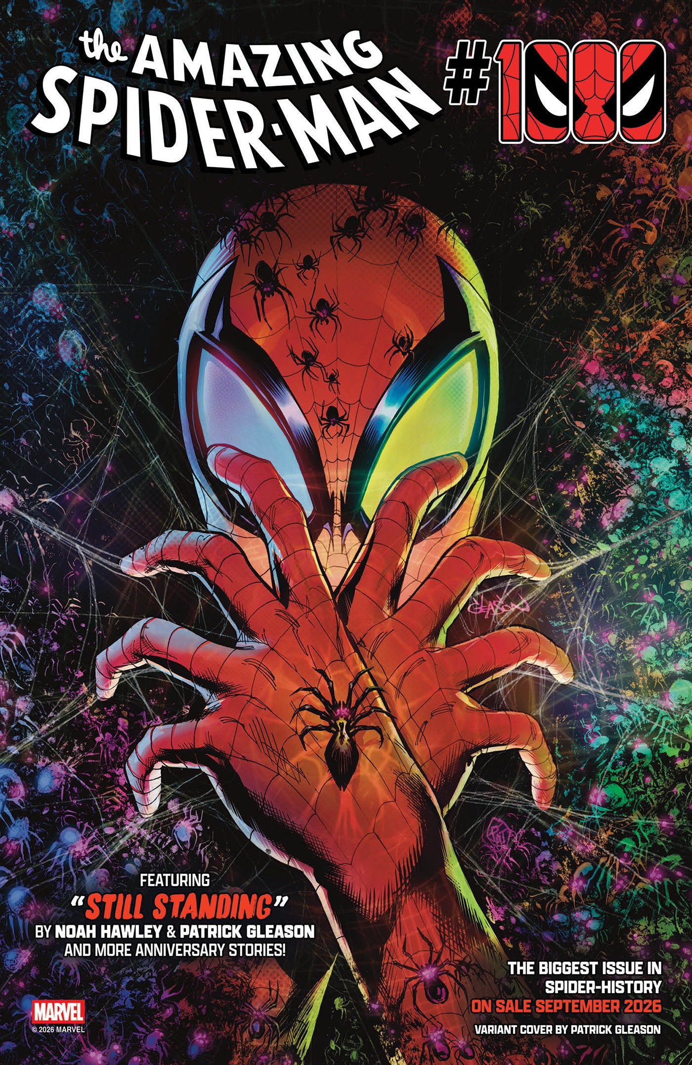 AMAZING SPIDER-MAN #1000 PATRICK GLEASON WEB HEAD VARIANT (Expected in Stock 9/16/2026)