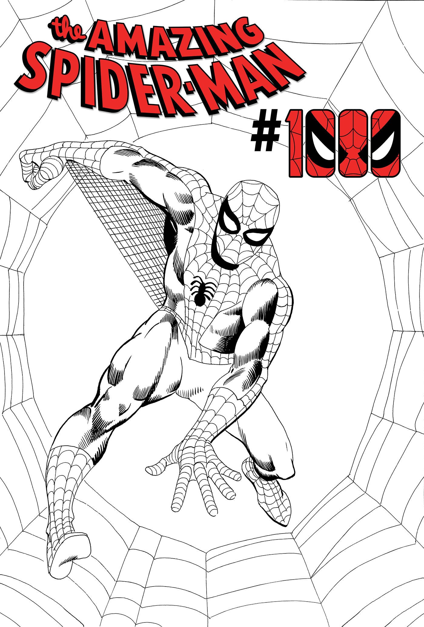 AMAZING SPIDER-MAN #1000 STEVE DITKO BLACK AND WHITE VARIANT [1:50] (Expected in Stock 9/16/2026)