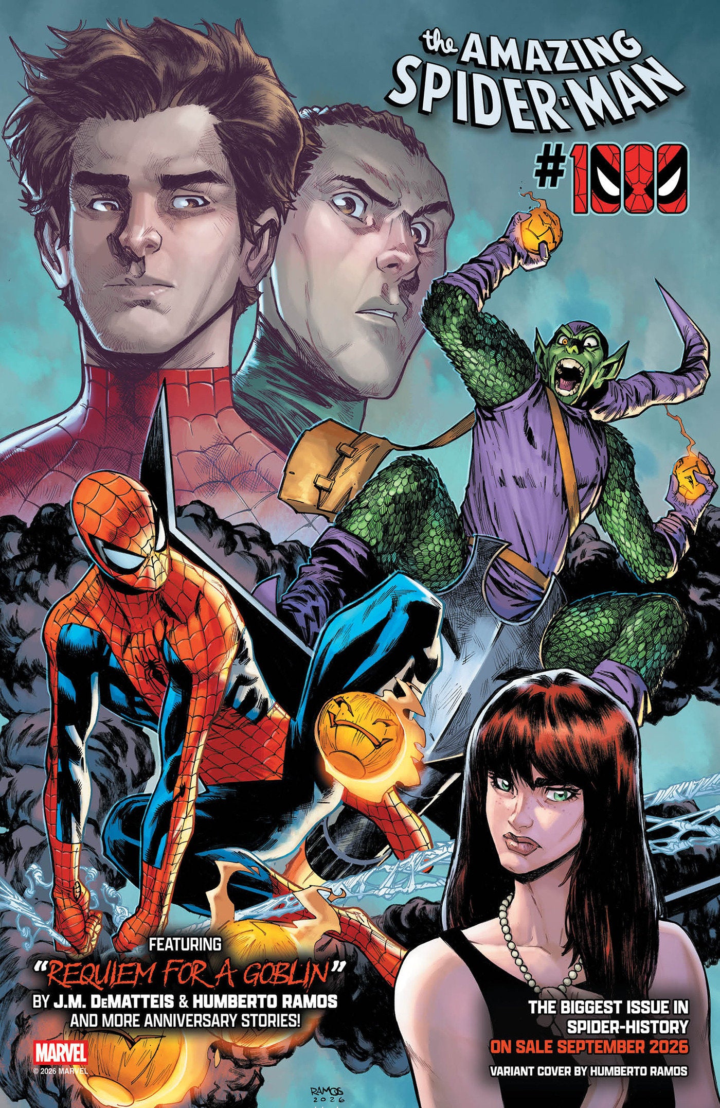 AMAZING SPIDER-MAN #1000 HUMBERTO RAMOS VARIANT (Expected in Stock 9/16/2026)