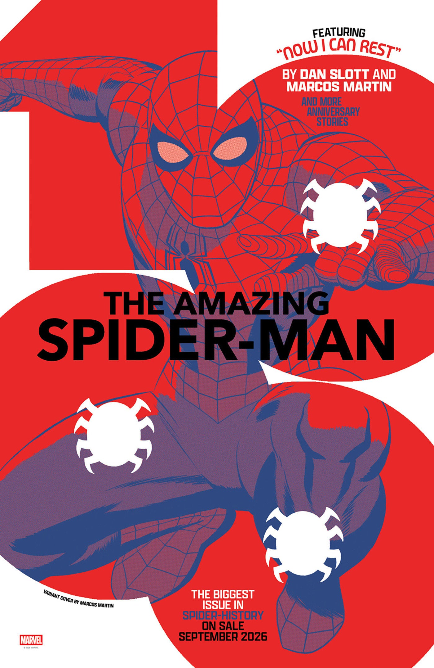 AMAZING SPIDER-MAN #1000 MARCOS MARTIN VARIANT (Expected in Stock 9/16/2026)