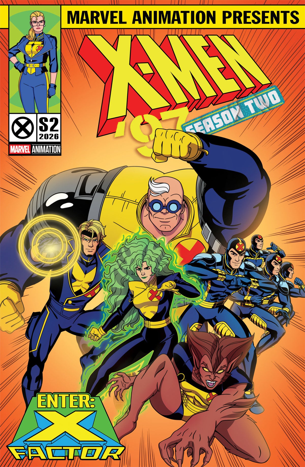 X-MEN '97: SEASON TWO #5 ADAM STAFFORD ANIMATION VARIANT (Expected in Stock 10/14/26)