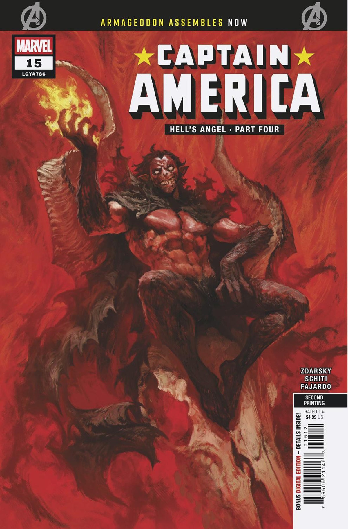 CAPTAIN AMERICA #15 SKAN 2ND PRINTING VARIANT [ARM] (Expected in Stock 10/21/26)