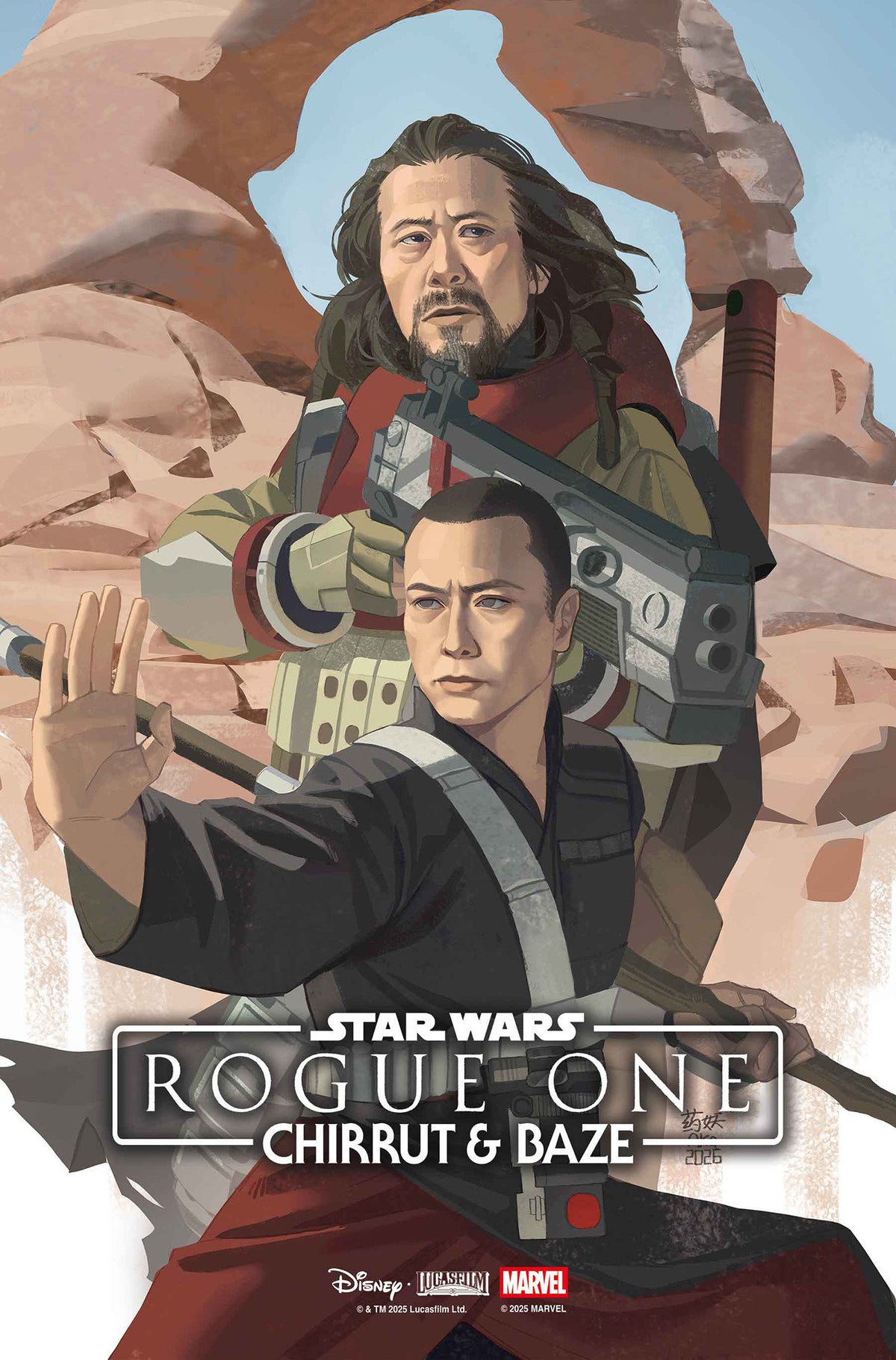 STAR WARS: ROGUE ONE   CHIRRUT & BAZE #1 AKA VARIANT (Expected in Stock 10/14/26)